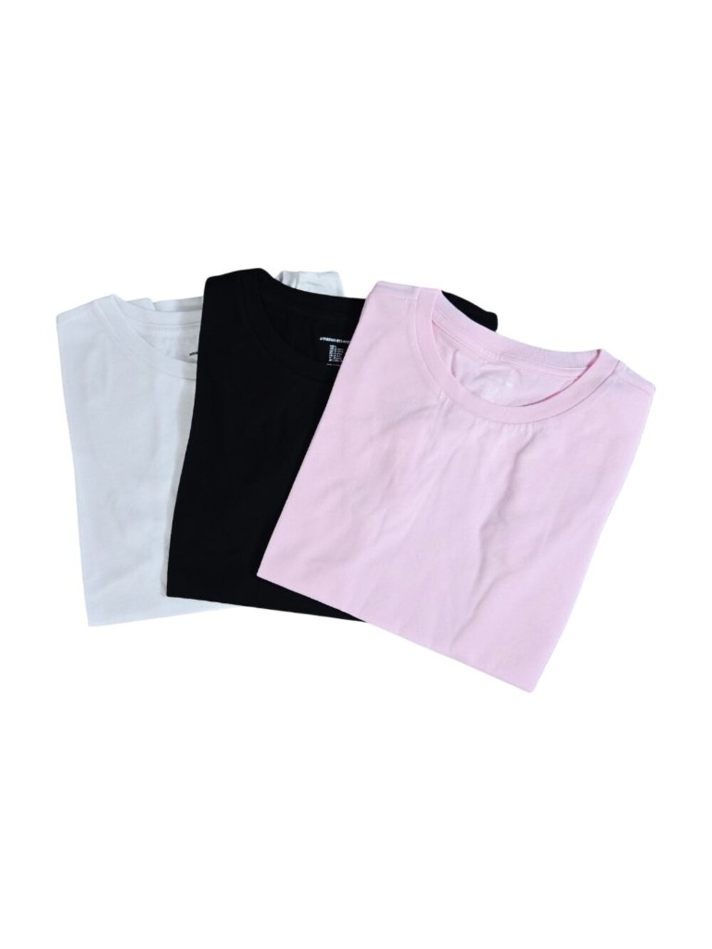NIP | Girl's 3-Pack T-Shirts Pink Black White Crew Neck Short Sleeve Tees 4/5